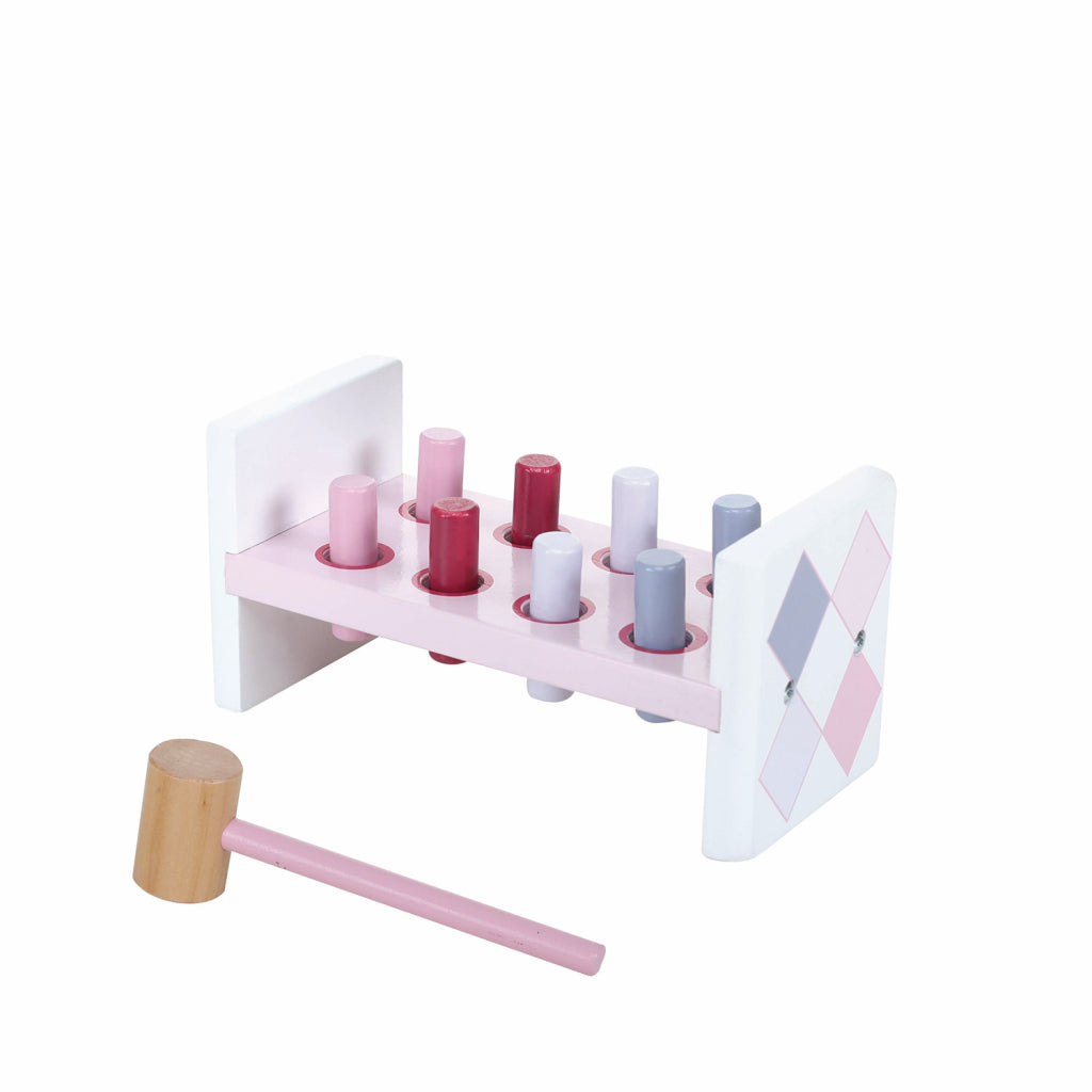 Jipy Wooden Hamperbank + 8 Pens Pink