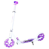 Avviso Scooter in alluminio spinout con ruote grandi viola bianco