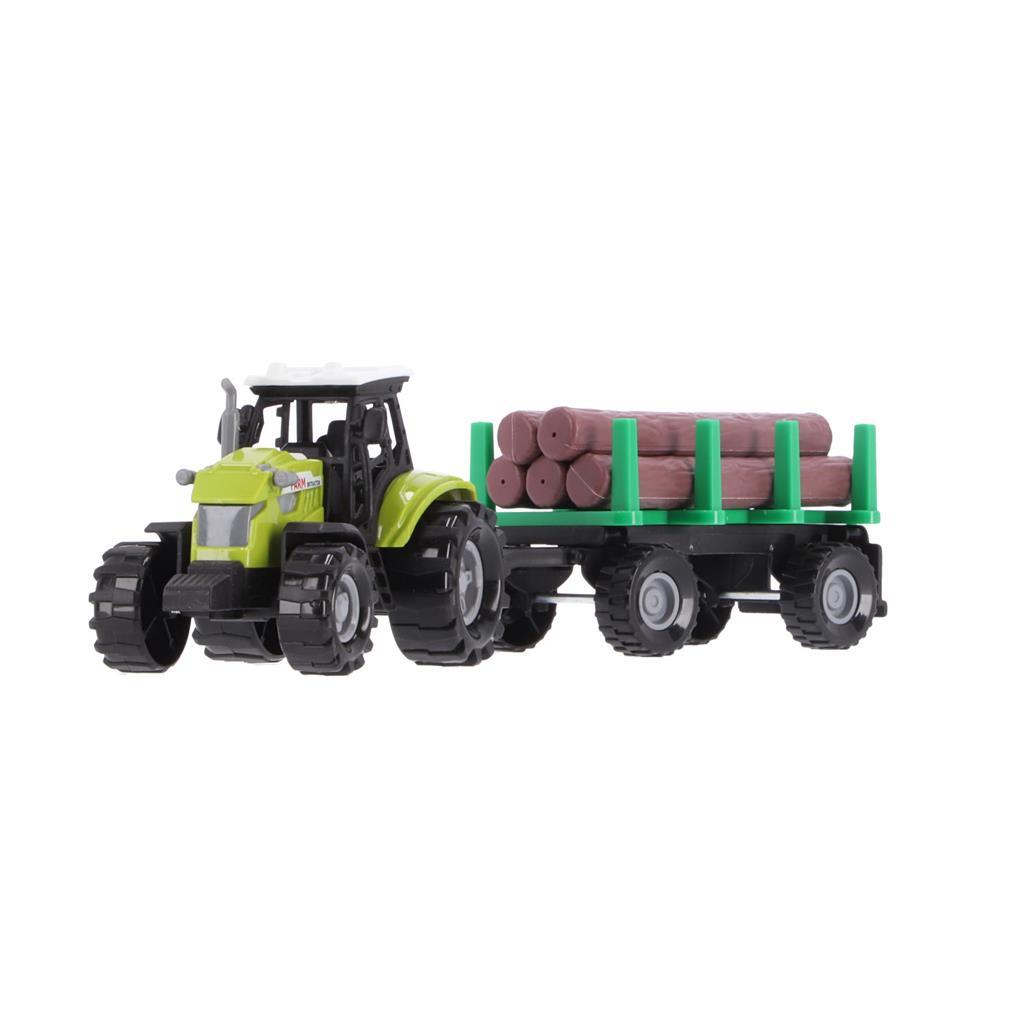 Aner Marken Traktor mat den Trailer mat Bamstraks Liicht an Toun