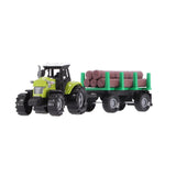 Aner Marken Traktor mat den Trailer mat Bamstraks Liicht an Toun