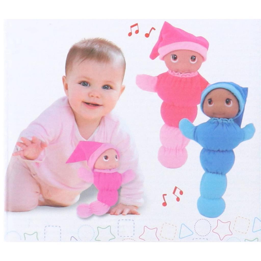 My beautiful dolls room pop gloeiworm 28 cm met licht en geluid 2 assorti