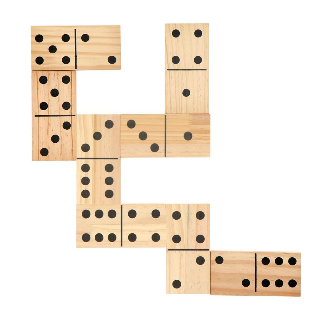Alert udendørs spil Domino XL Wood 7,5 x 15 cm 7,5x15cm