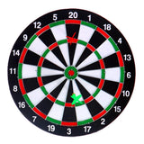 No brand dartboard tweezijdig met 6 pijlen 37 cm | 3 stuks