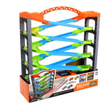 Piste de course de luxe sans marque avec 5 couches et 2 voitures