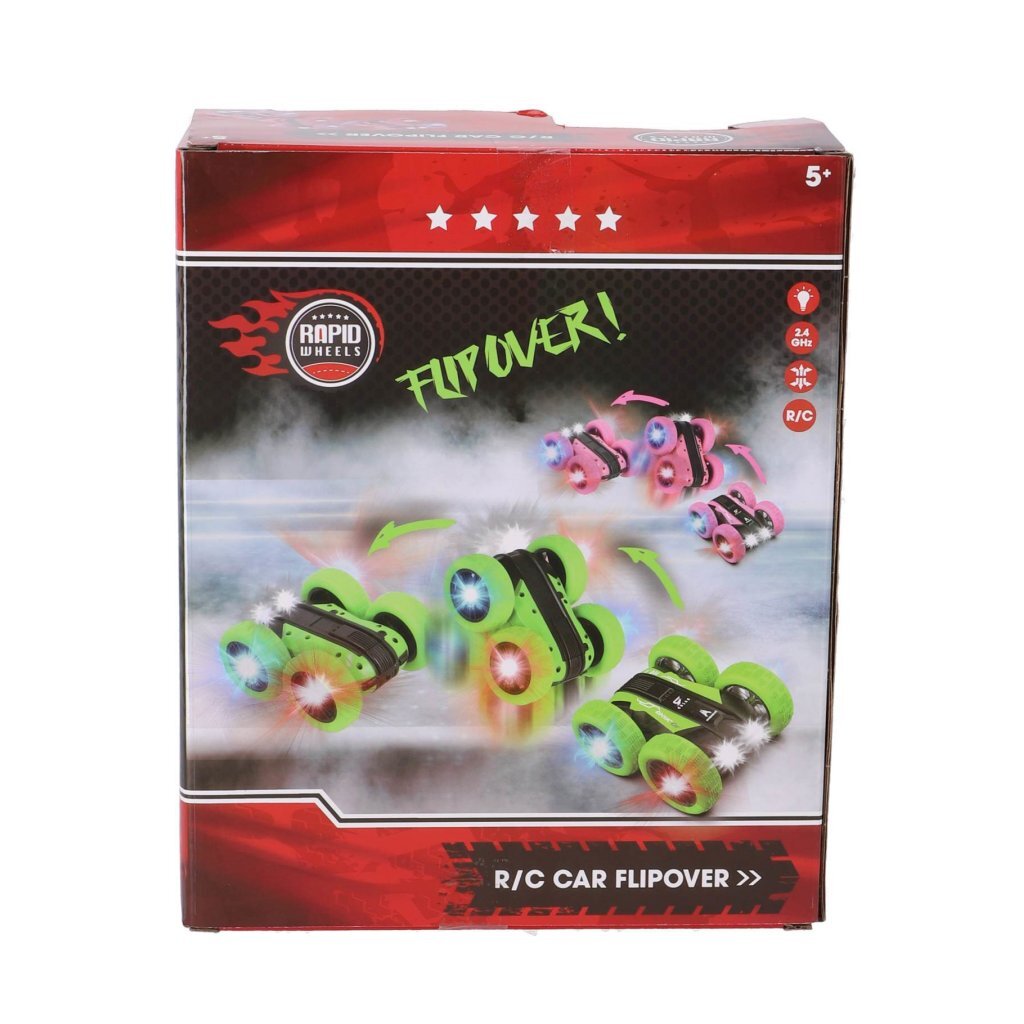 Rapid wheels radio controlled flipchart car green