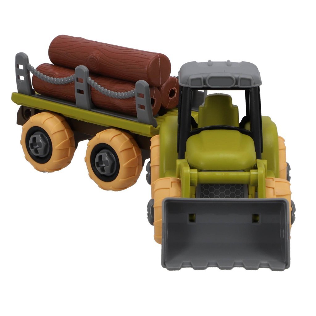 Farm tractor with trailer