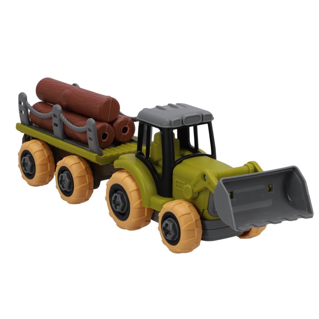 Farm tractor with trailer