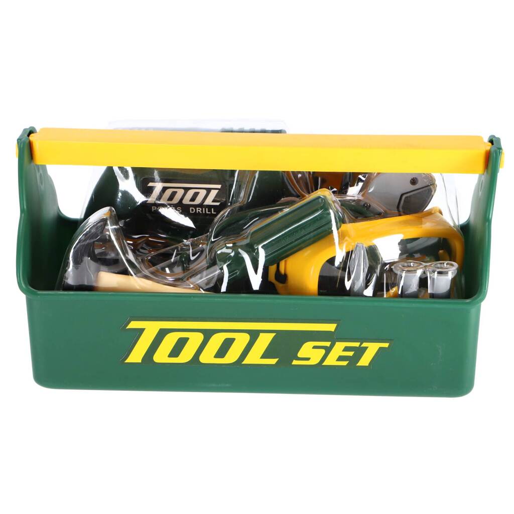 Other brands toy tool set green yellow