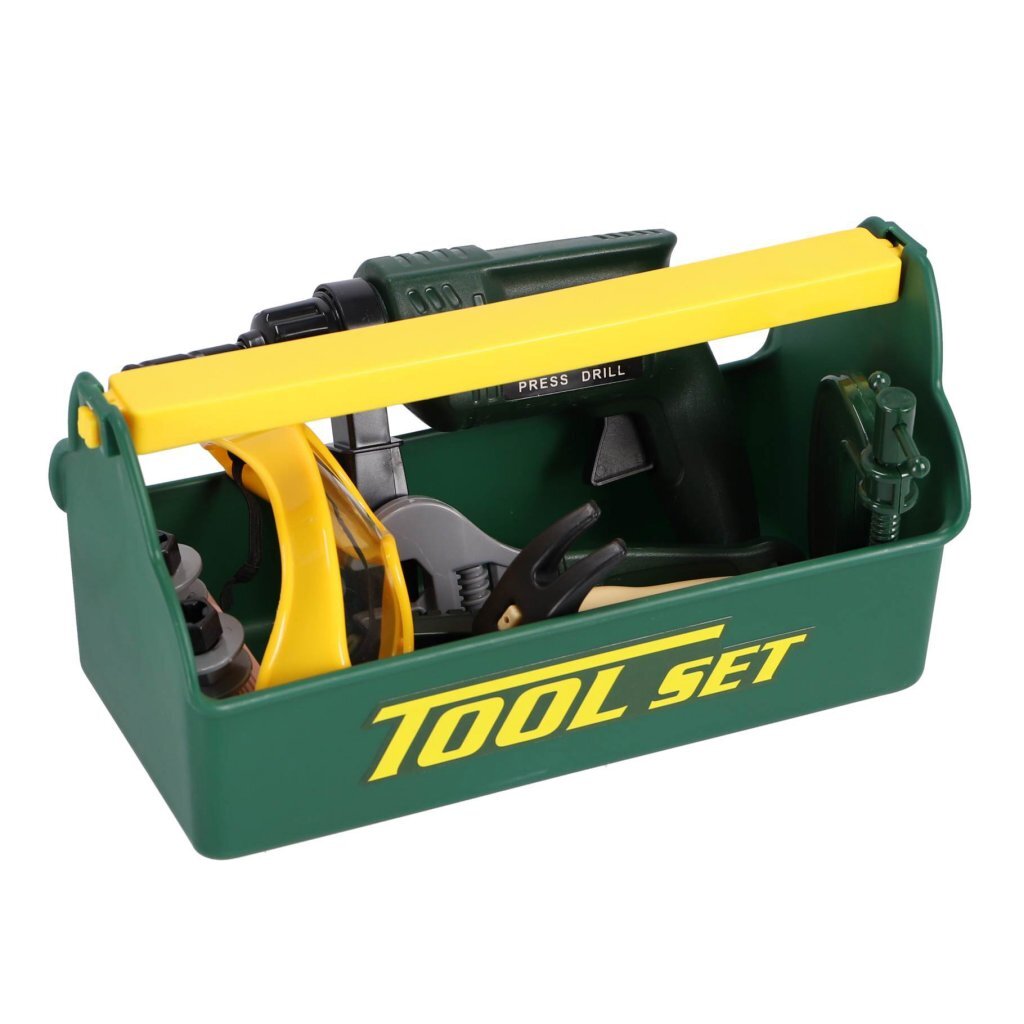 Other brands toy tool set green yellow