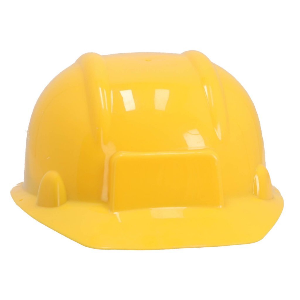Casco de construcción de juguete sin marca amarillo