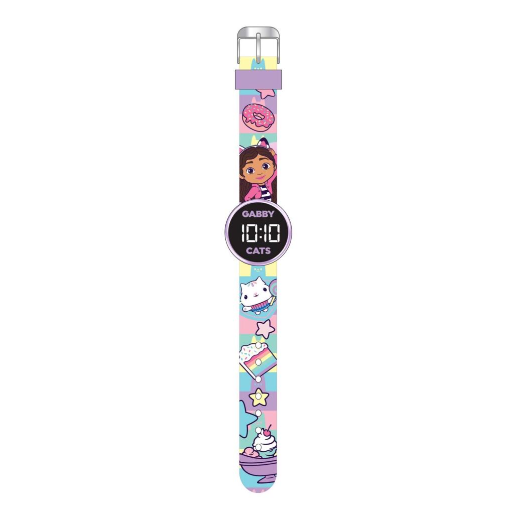 Accutime Gabby's Dollhouse Watch LED Round, Replaceable Battery