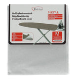 Daily home strijkhoes metal m 120x38 cm grijs katoen schuim