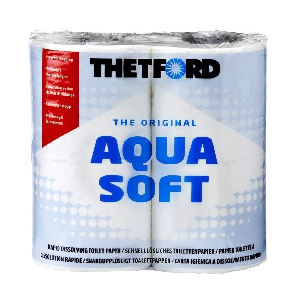 Thetford aqua soft camping toilet paper 4 rolls