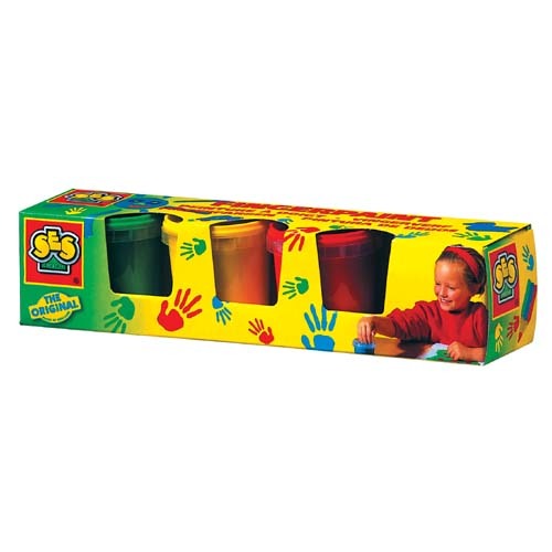 SES fingerfärg, 4 färger
