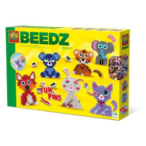 SES Creative Bügelperlen FunPins Tiere