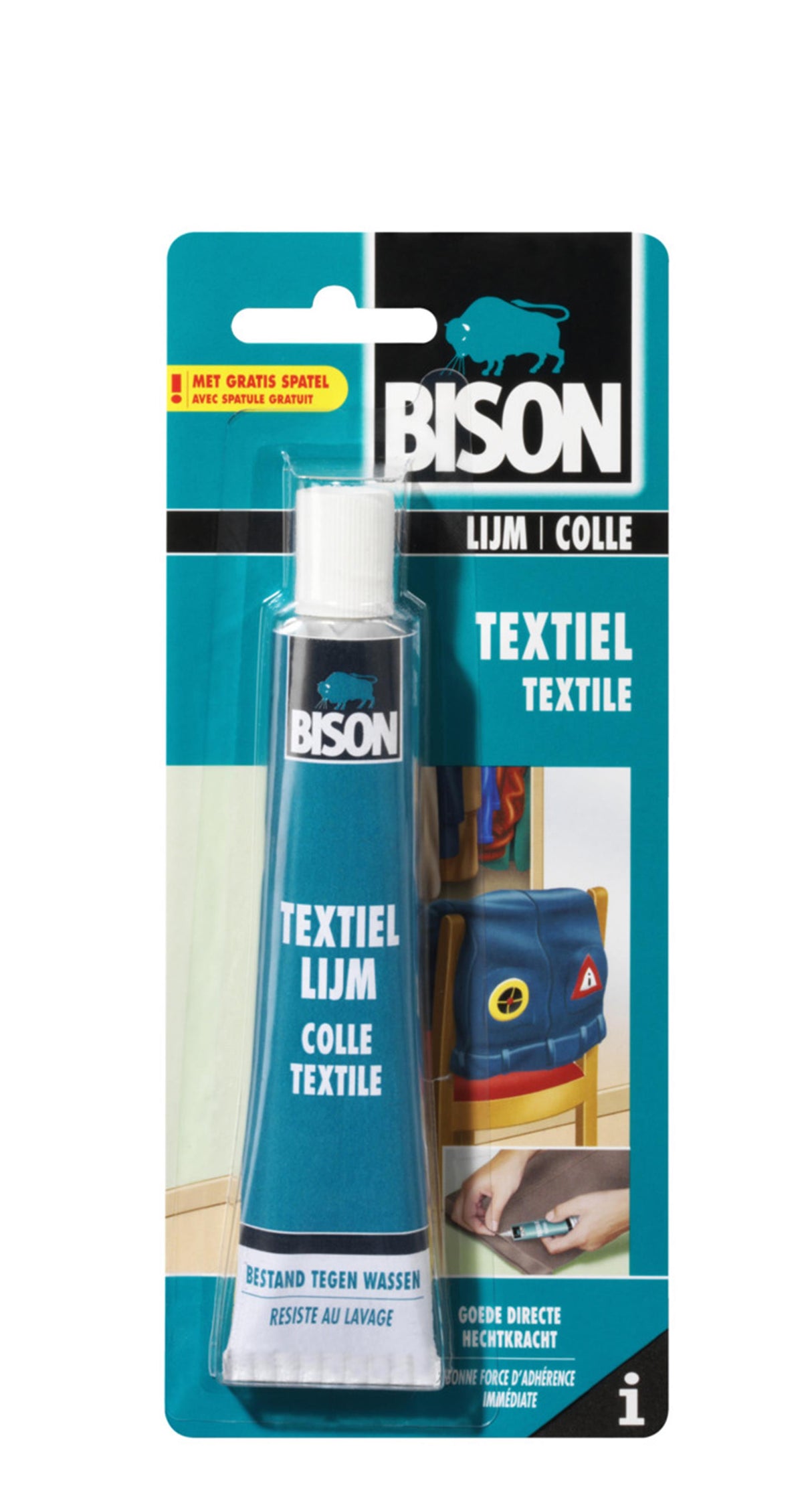 Tube de colle textile de bison 50 ml transparent