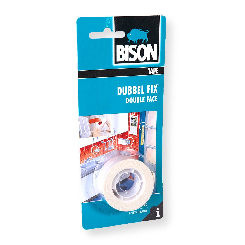 Bison 1799000104 1493044 Ruban adhésif à 2 côtés blanc