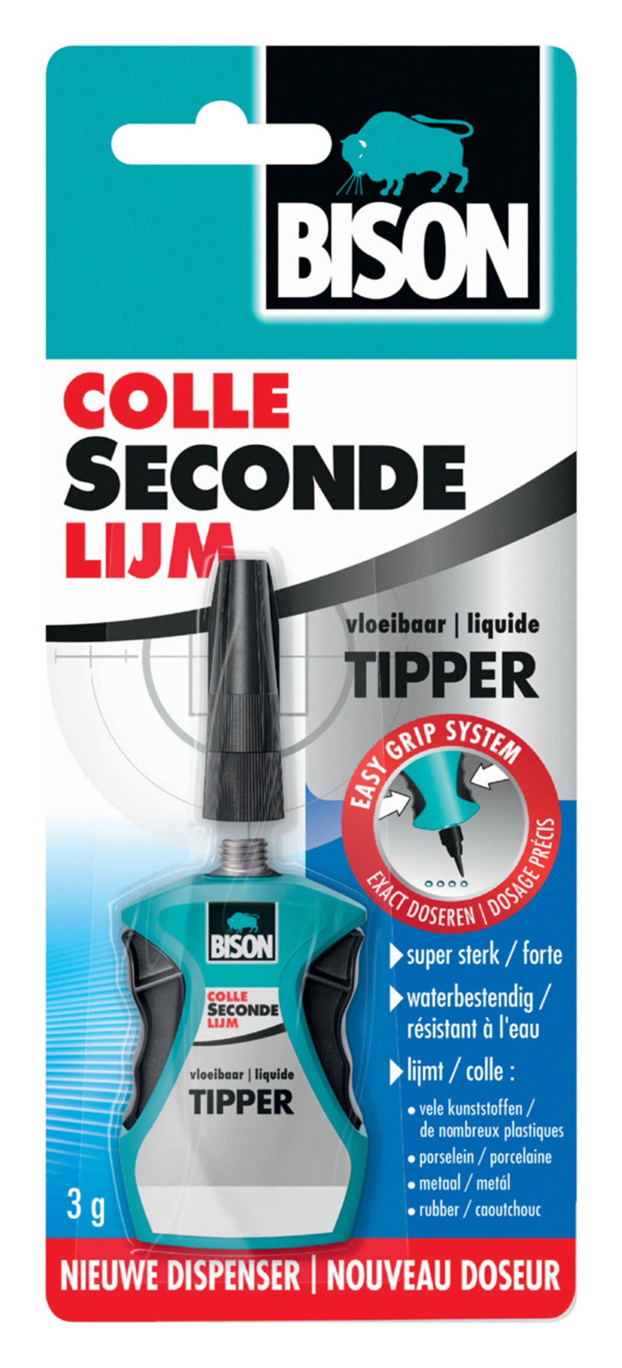 Bison Sekundenkleber mit Kipper