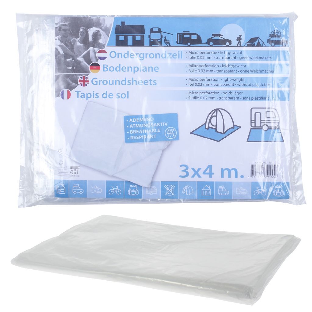 Basic Foil Ground Sail 3x4 M Transparent