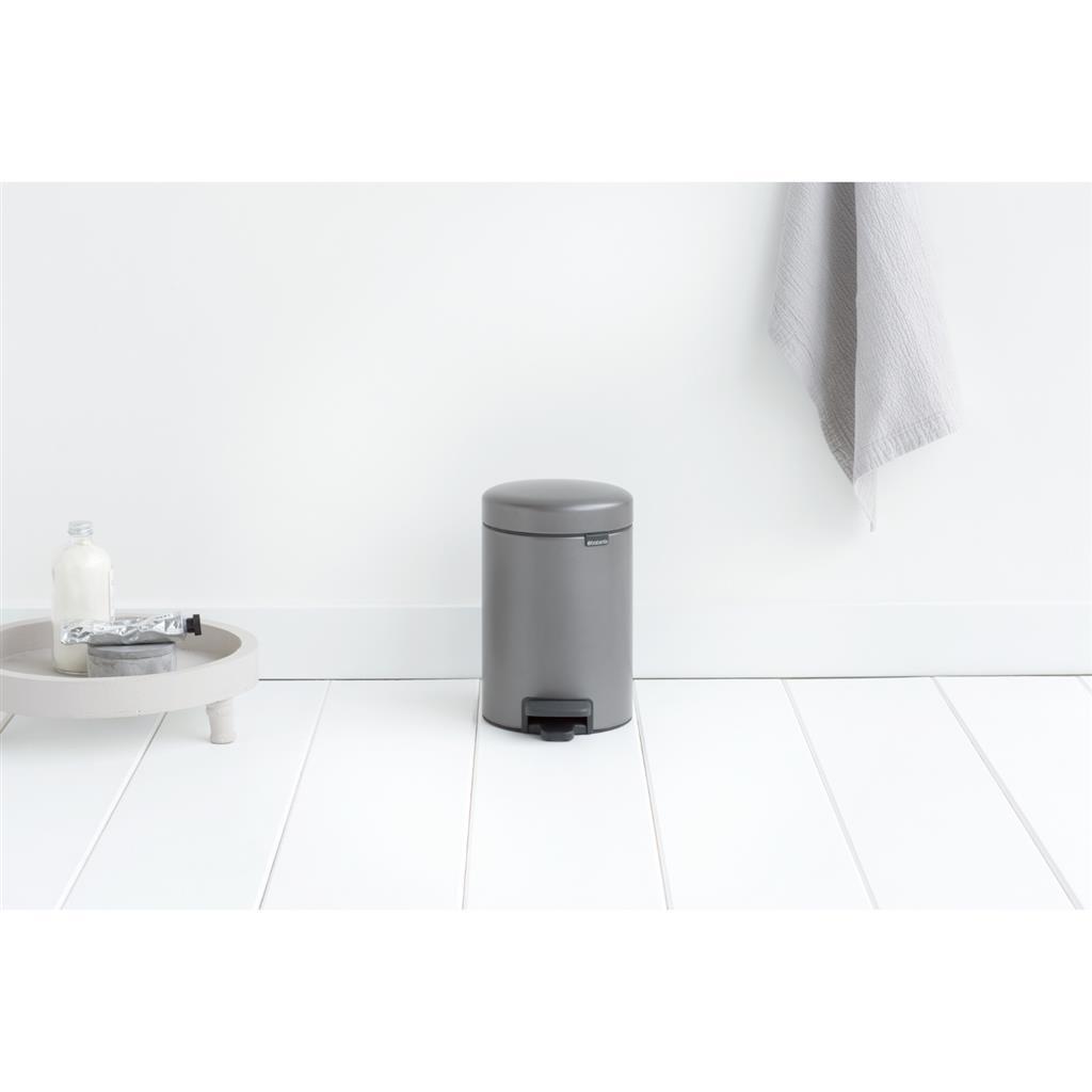 Brabantia pedal bin newicon 3l platinum