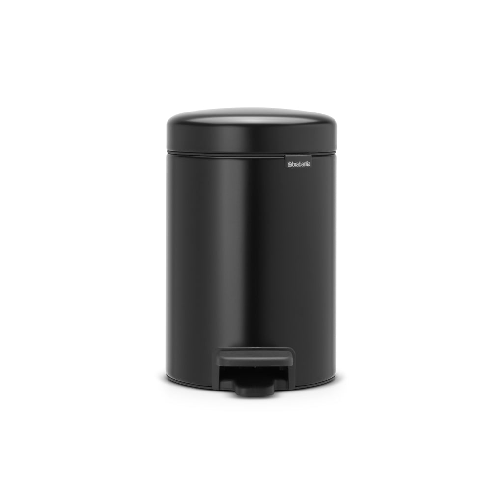 Brabantia pedal bin newicon 3l matt black