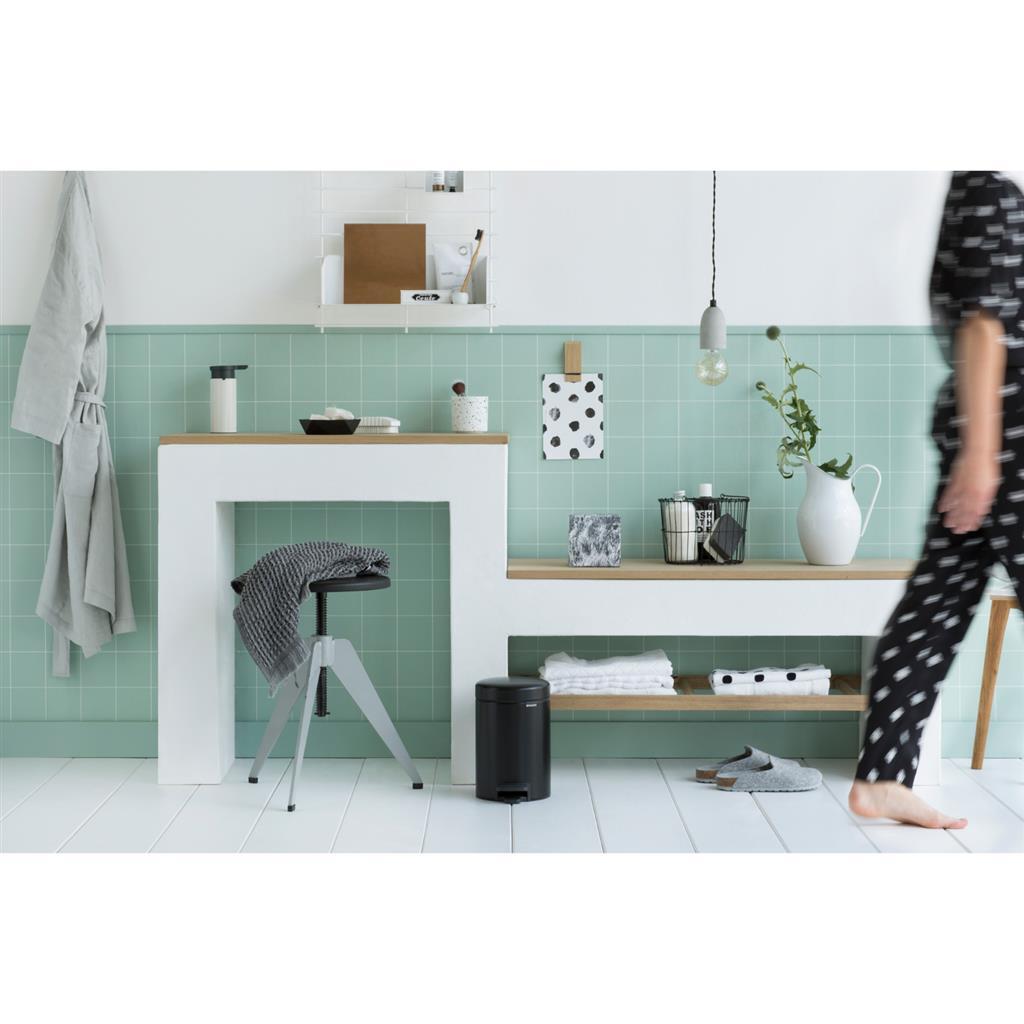 Brabantia pedal bin newicon 3l matt black