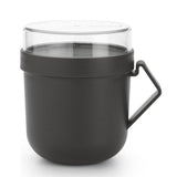 Brabantia make-take soup cup 0.6l dark gray