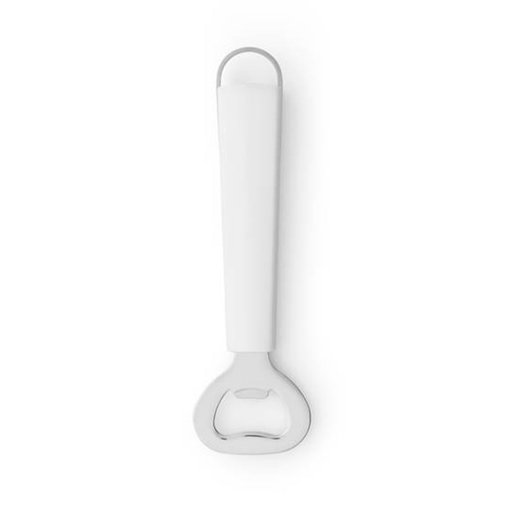 Brabantia essential line bottle opener white stainless steel
