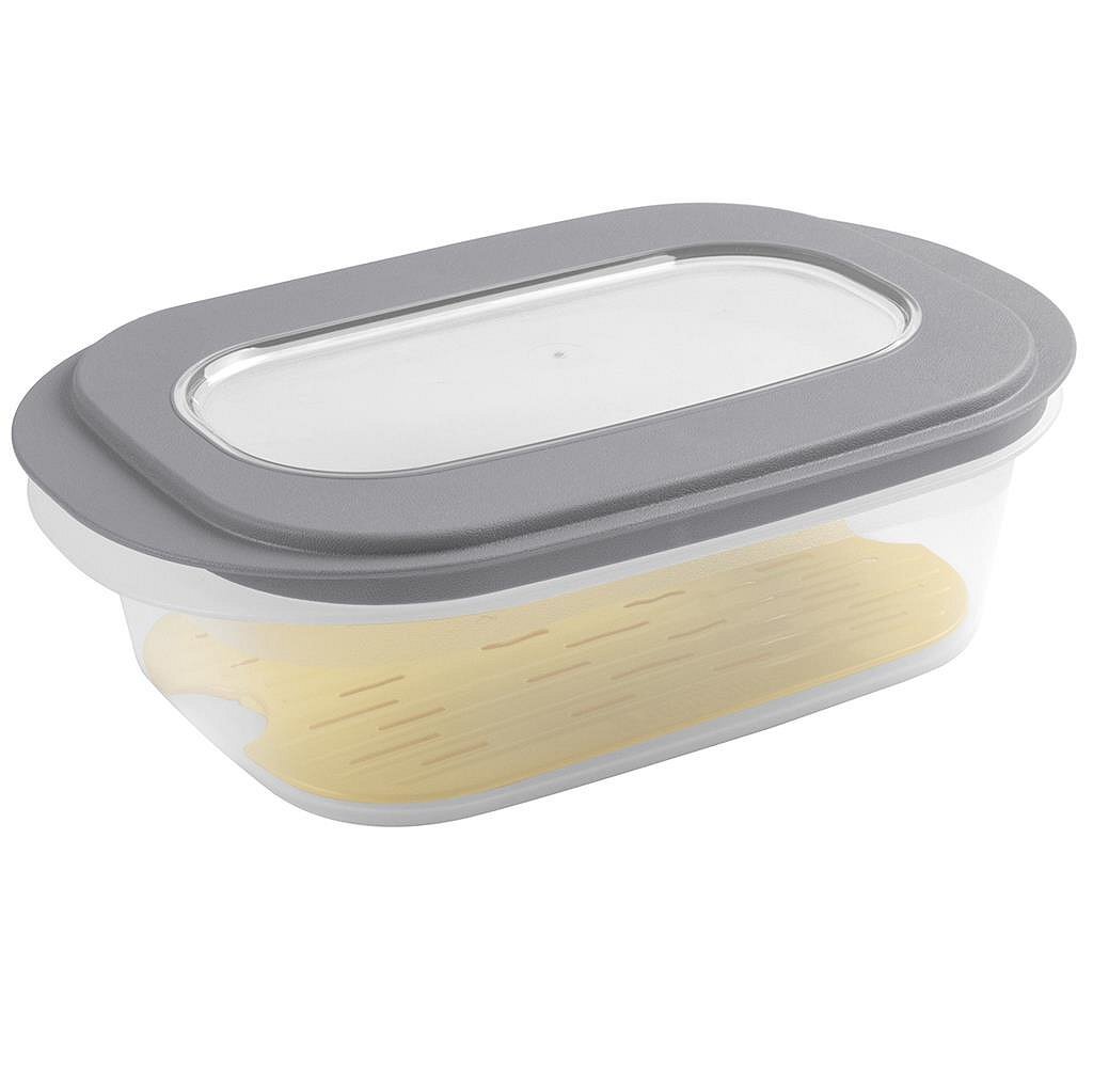 Sigma cheese box with tray gray