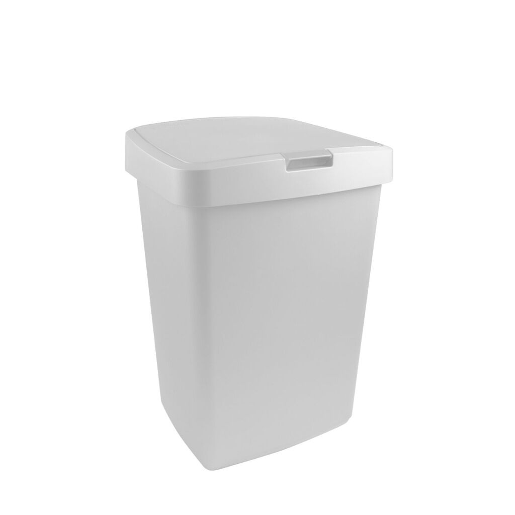 Sunware Delta waste bin with lid 50l white