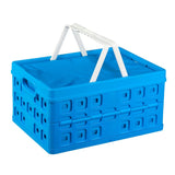 Sunware square folding crate + cooler bag 32l 49x36x24.5 cm blue