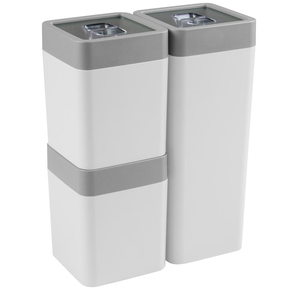Sunware Sigma Home storage containers 0.6L + 1.4L, 3 pieces, white