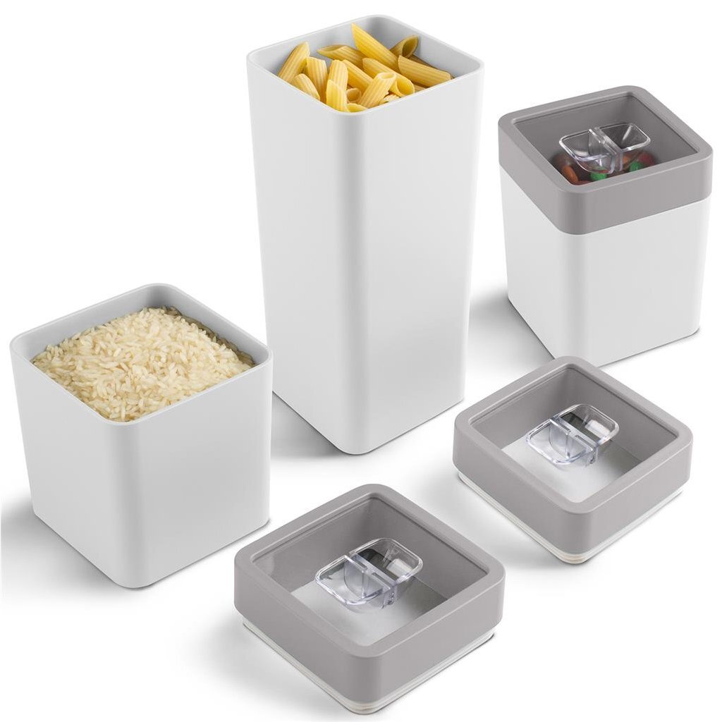Sunware Sigma Home storage containers 0.6L + 1.4L, 3 pieces, white