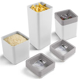 Sunware Sigma Home storage containers 0.6L + 1.4L, 3 pieces, white