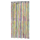 Tenda per doccia di foca rigato 180x200 cm multilorato