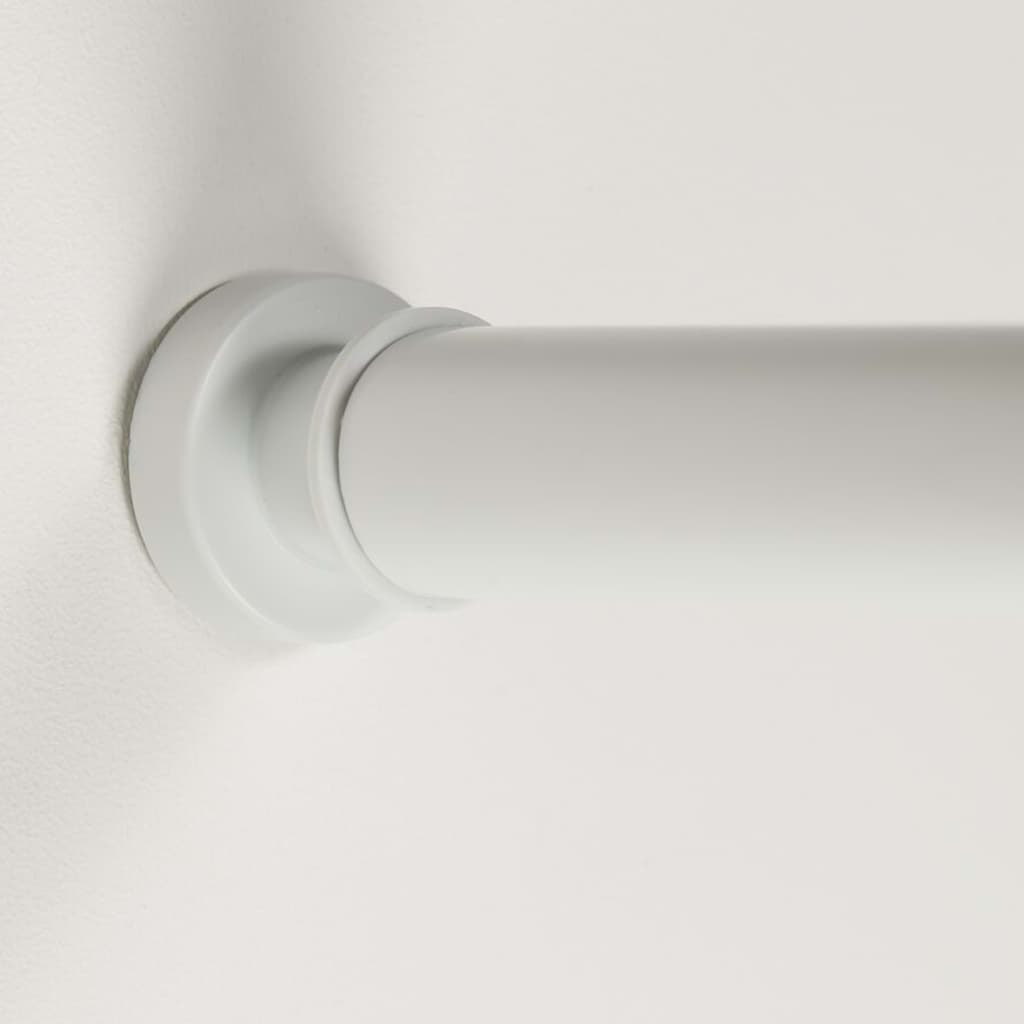 Telesnila Seal Seal Seal Tuš zavese palica teleskopska 80-130 cm bela