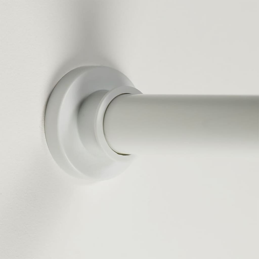 Asta tenda per doccia angolare di foca 90x90 cm bianco