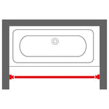 Asta di tenda per doccia in pelle di focano telescopico 155-255 cm mataluminio