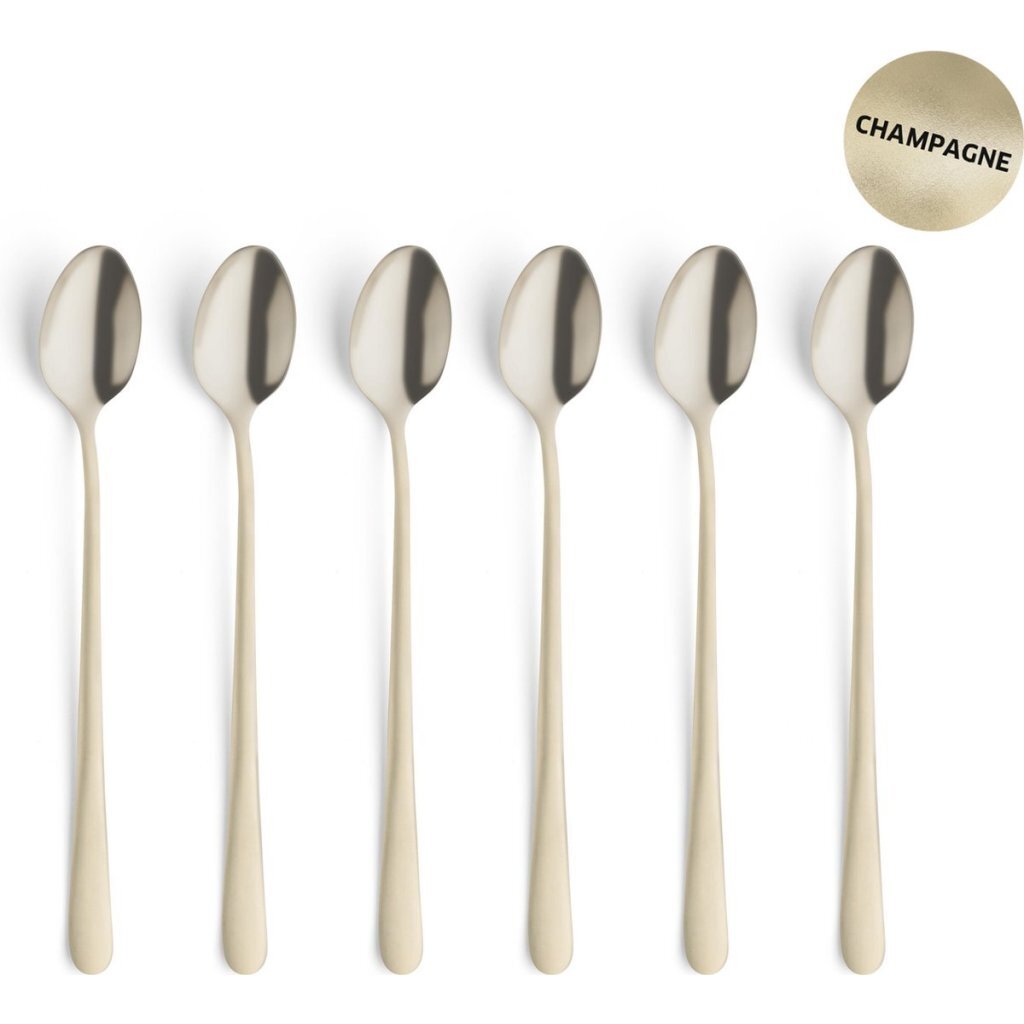 Amefa latte spoons champagne 6 pieces