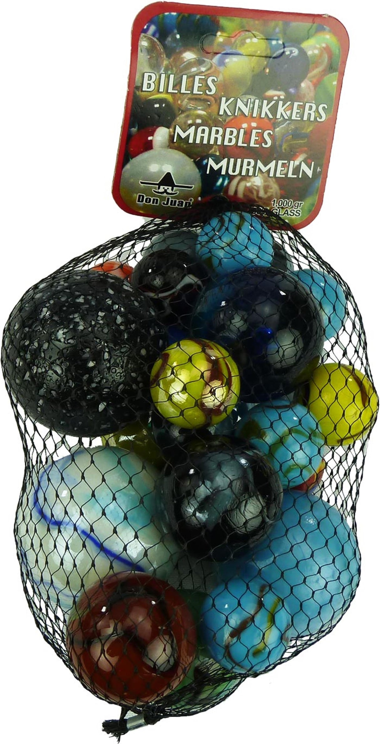 Don juan knikkers megabonken 1 kilo in netje