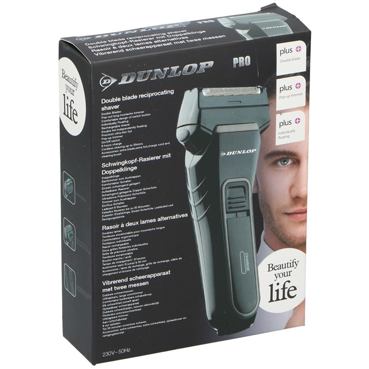 Dunlop scheerapparaat dubbele kop