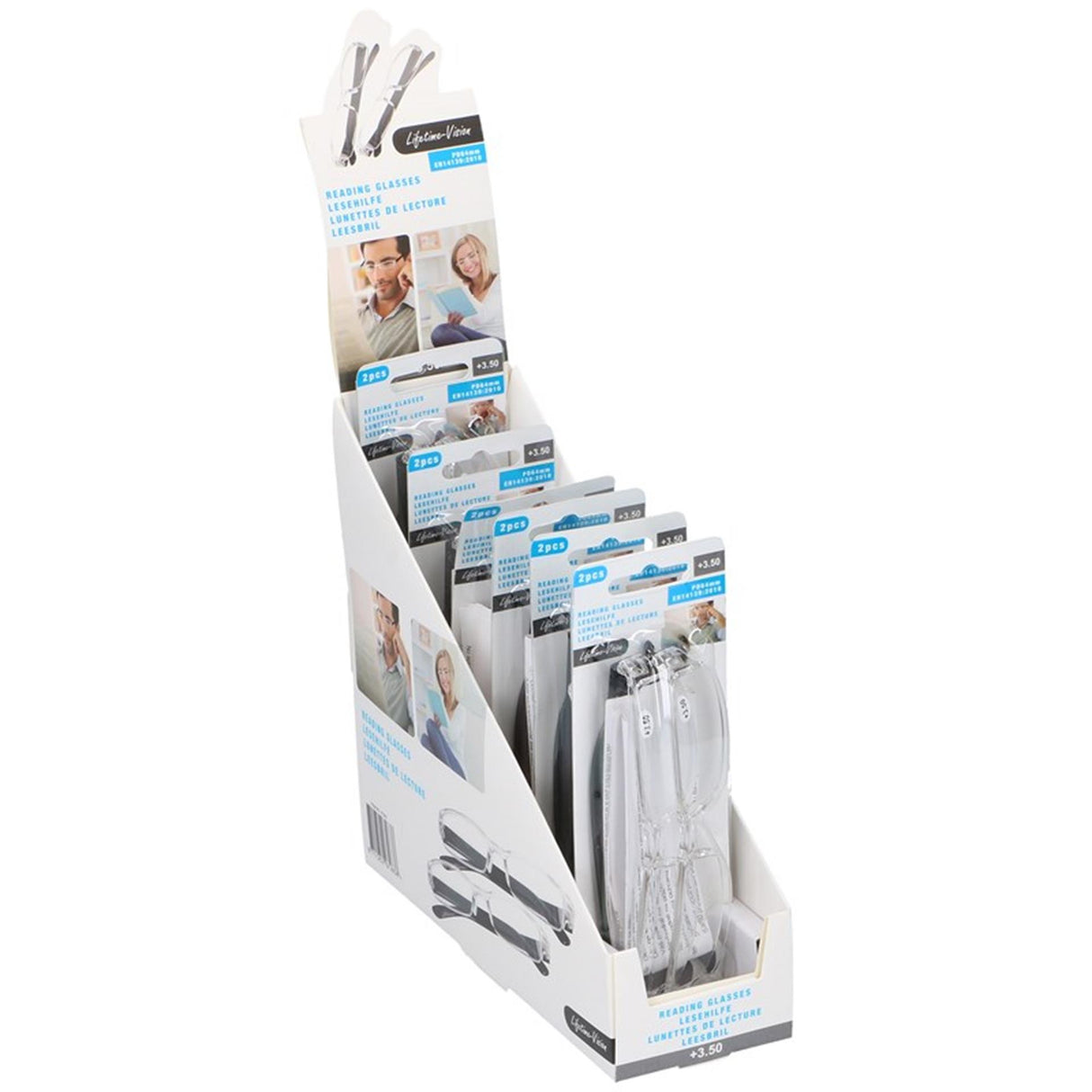 Lifetime leesbril 2 stuks op kaart, sterkte +3.50