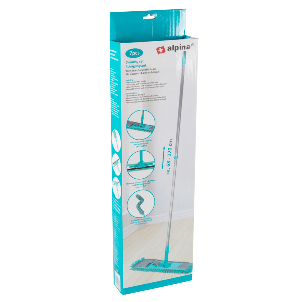 Alpina cleaning set telescopic handle 7 pieces