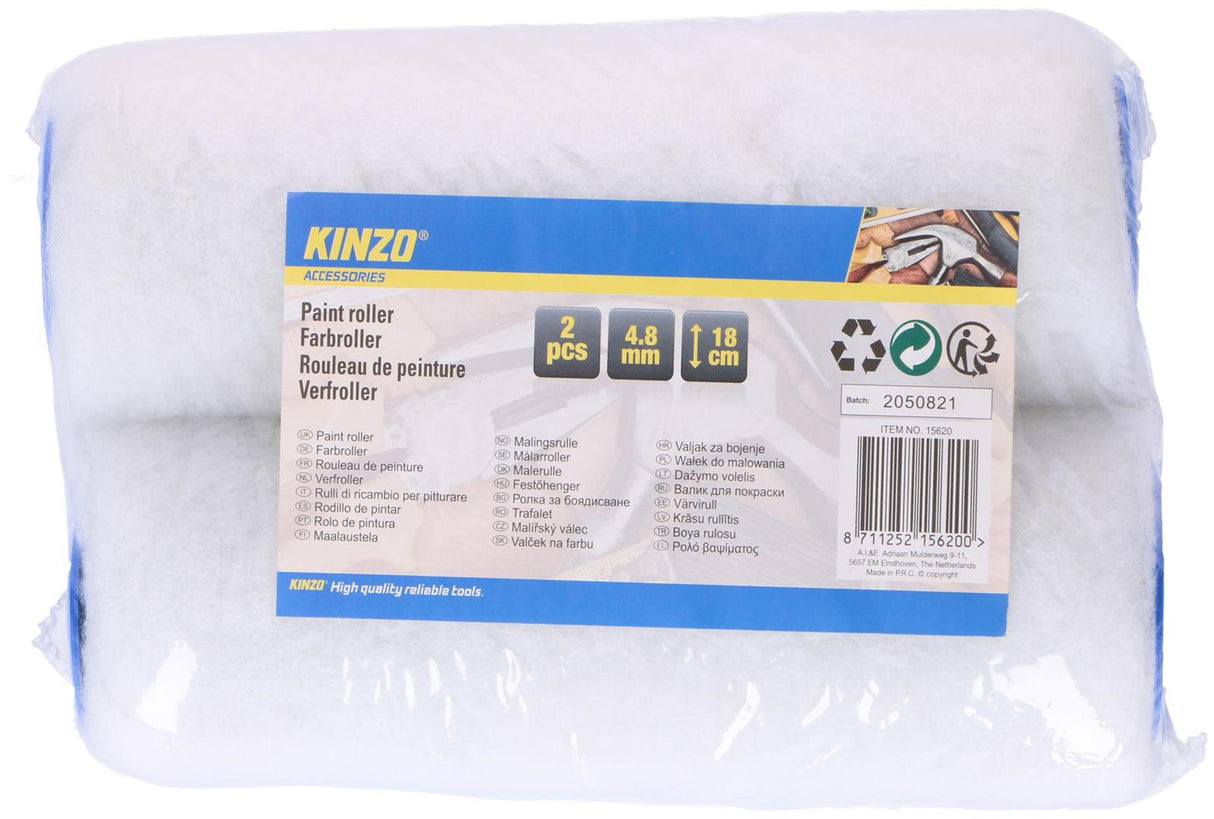 Kinzo verfroller ø4,8x18cm pak a 2 stuks