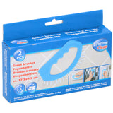Brosse conjointe propre à vie 2 pièces blanc bleu