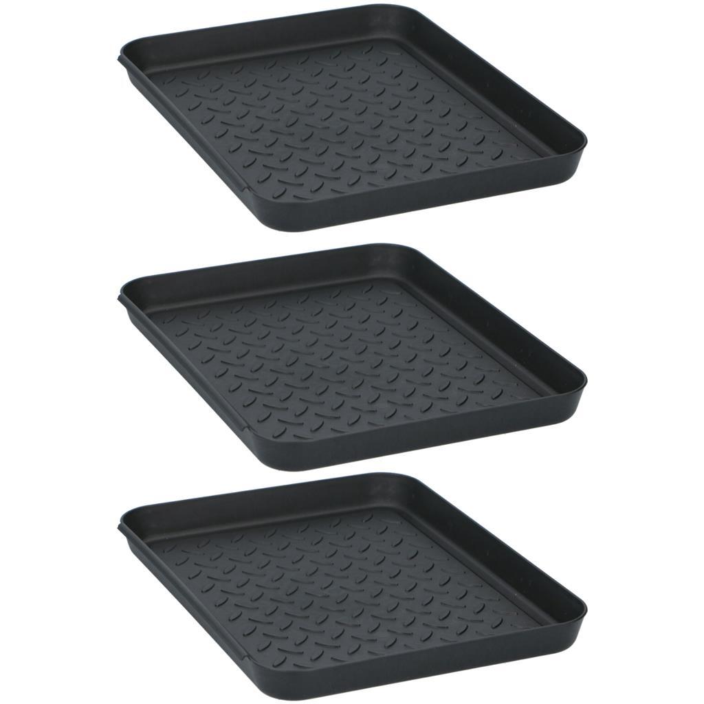 Tom multifunctional containers 35x27.5x3 cm 3 pieces black