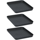 Tom multifunctional containers 35x27.5x3 cm 3 pieces black