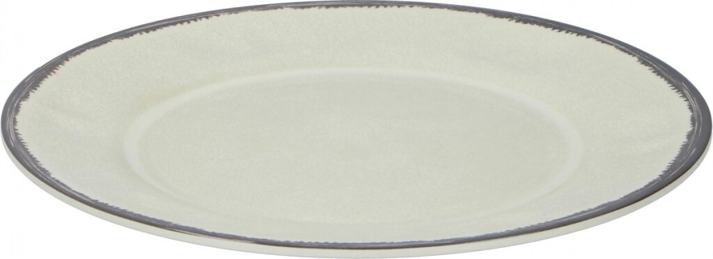 Miscellaneous Tom Dinner Plate 25 cm Melamine 229 grams White Gray