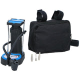 Dunlop mini foot pump air pump tire pump including 3 adapters analogue pressure gauge with storage bag