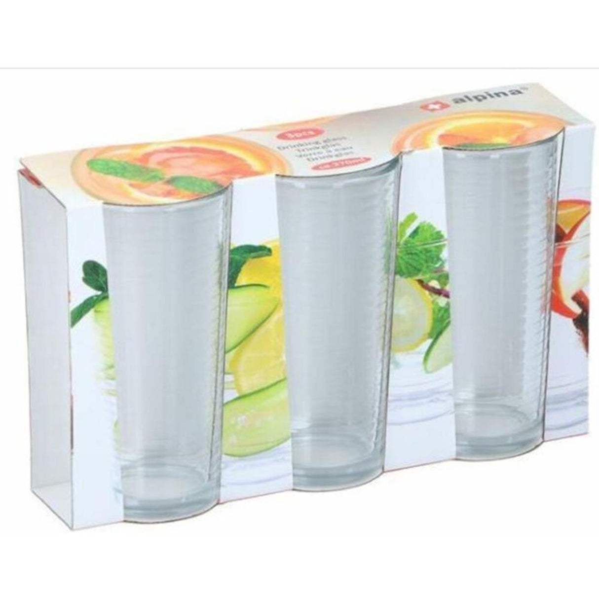 Bicchiere No Brand da 270 ml 3 pezzi | 4 pezzi
